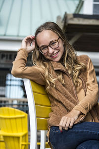 Portrait of a smiling young woman