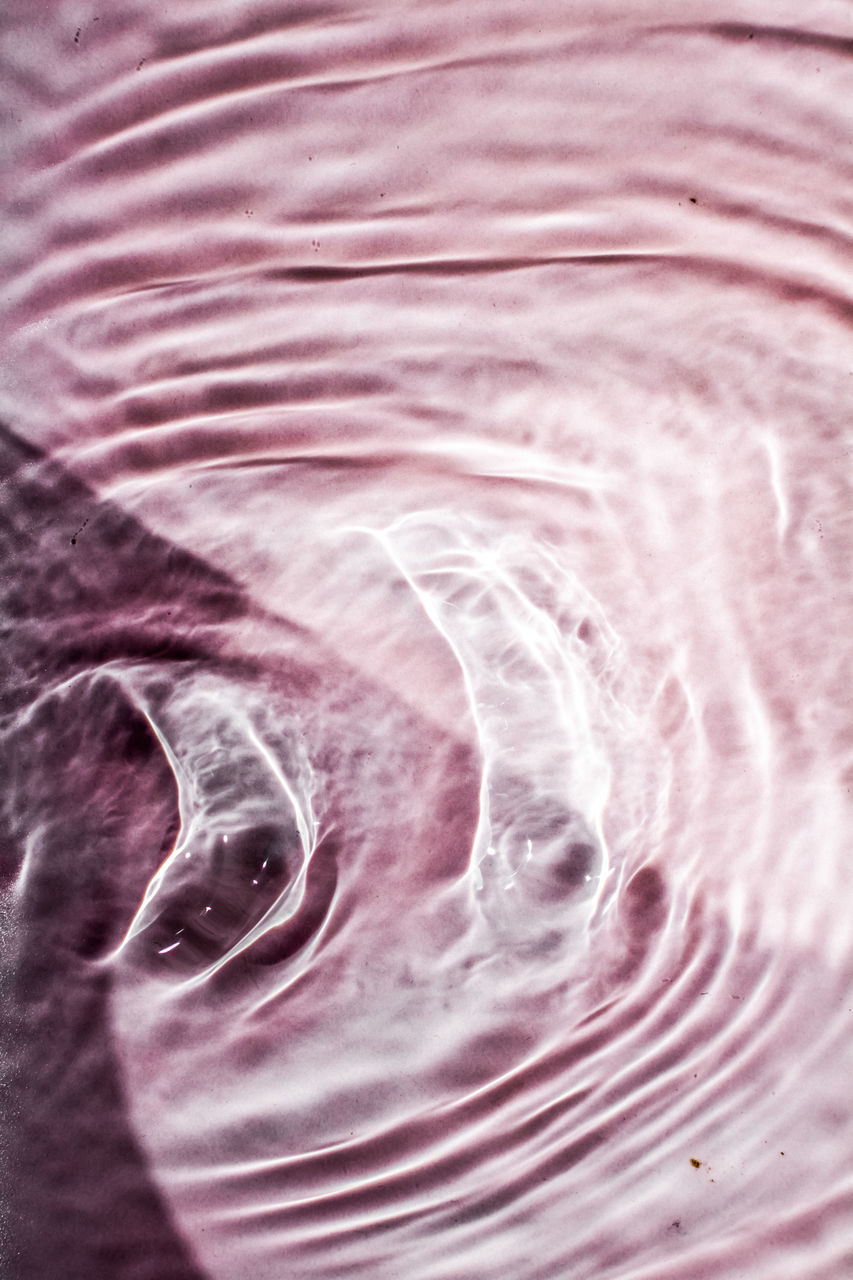 pink, rippled, close-up, full frame, no people, water, backgrounds, petal, nature, pattern, macro photography, vortex, concentric, drop, leaf, abstract, wave, outdoors