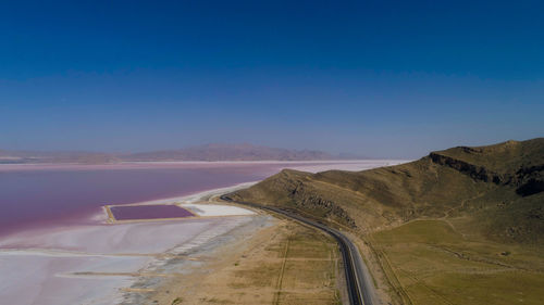 Scenic view of desert against sky