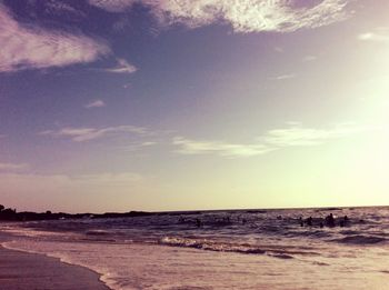 Scenic view of sea against sky