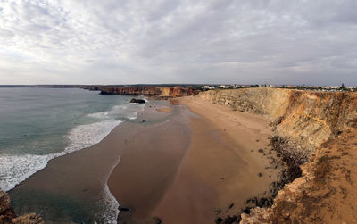 Panoramic view of beach against sky