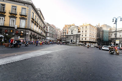 Group of people on city street