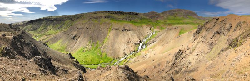 Panoramic view of landscape against sky