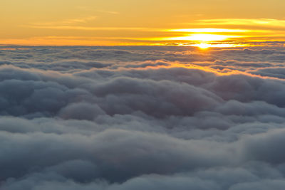 Scenic view of cloudscape during sunset