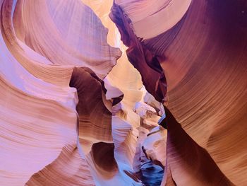 Low angle view of rock formation