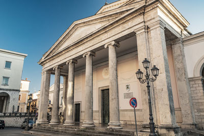 Low angle view of building against sky