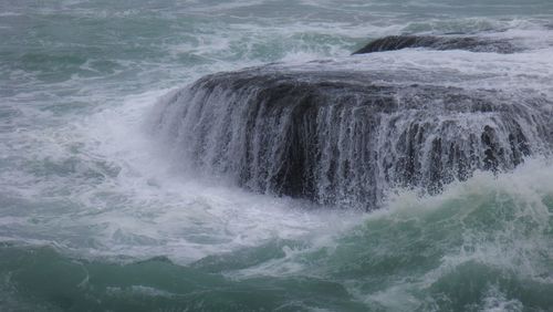 Scenic view of waterfall