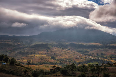 Scenic view of landscape against sky