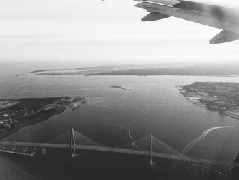 Aerial view of sea