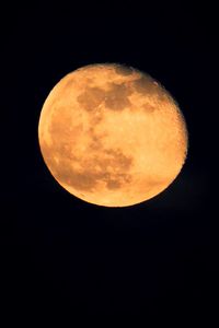 Scenic view of moon against sky at night