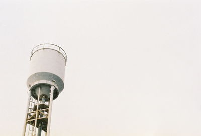 Low angle view of tower against clear sky