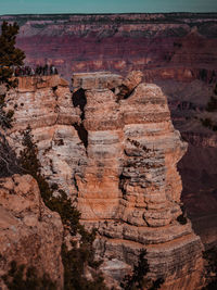 Rock formations in the grand canyon