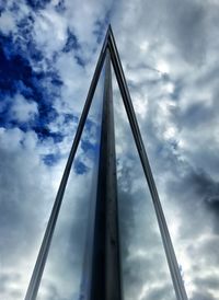 Low angle view of bridge against sky