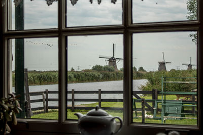 View of through window