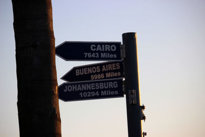 Low angle view of sign board