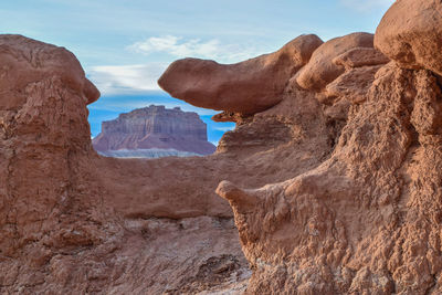 View of rock formations