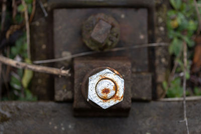 Close-up of rusty metal