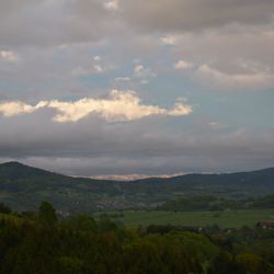 Scenic view of landscape against sky