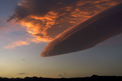 Scenic view of sky at sunset