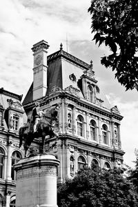 Low angle view of historical building