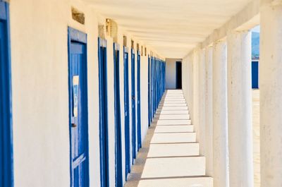 Empty corridor of building