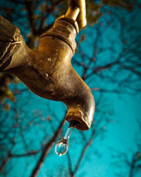 Close-up of water flowing in swimming pool