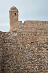 Low angle view of historical building against sky