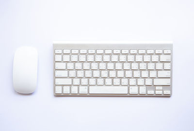 Directly above view of laptop keyboard