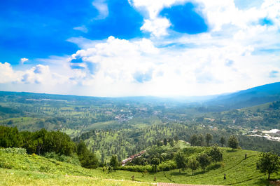 Scenic view of landscape against sky