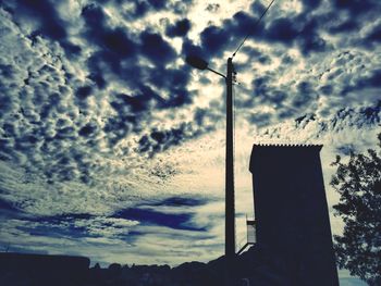 Low angle view of cloudy sky