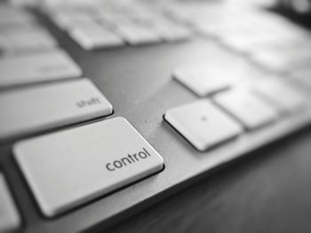Close-up of computer keyboard