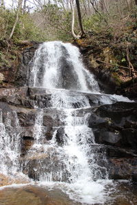 River flowing through rocks