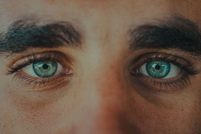Close-up portrait of human eye
