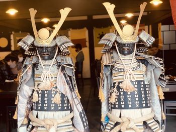 Japanese samurai mask, form 