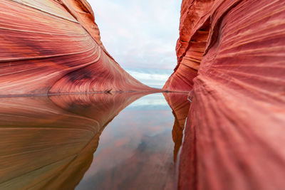 Close-up of rock formations