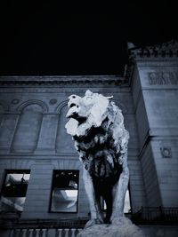 Low angle view of statue