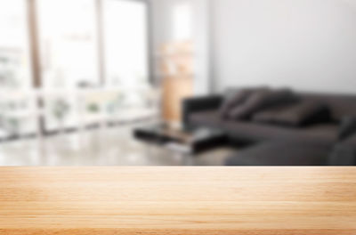 Close-up of table on hardwood floor