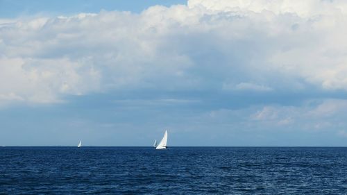 Scenic view of sea against sky