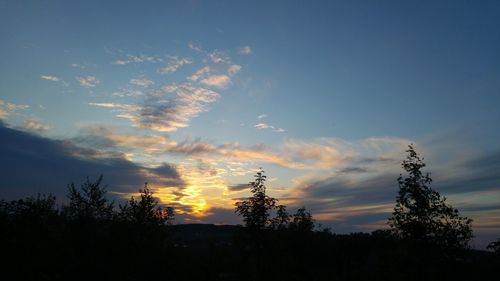 Scenic view of sky at sunset