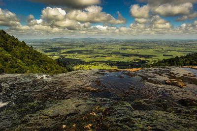 Scenic view of landscape against sky