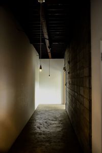 Empty corridor of building