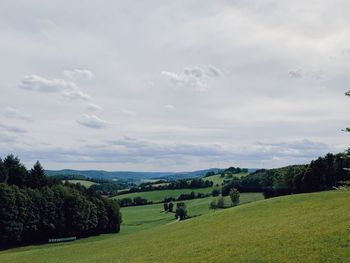 Scenic view of landscape against sky