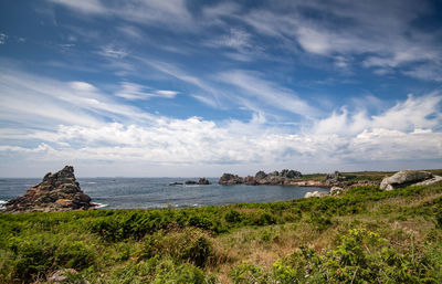 Scenic view of sea against sky