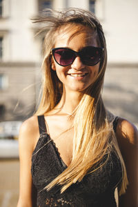 Portrait of smiling mid adult woman