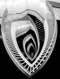 Close-up of spiral staircase