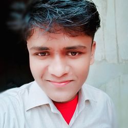 Close-up portrait of boy