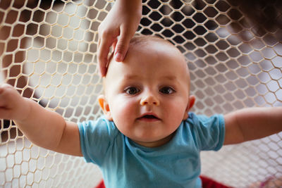 Portrait of cute baby boy