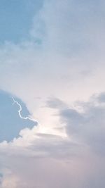 Low angle view of clouds in sky