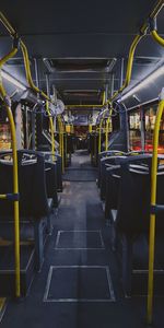 Empty seats in bus