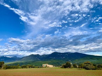 Scenic view of landscape against sky